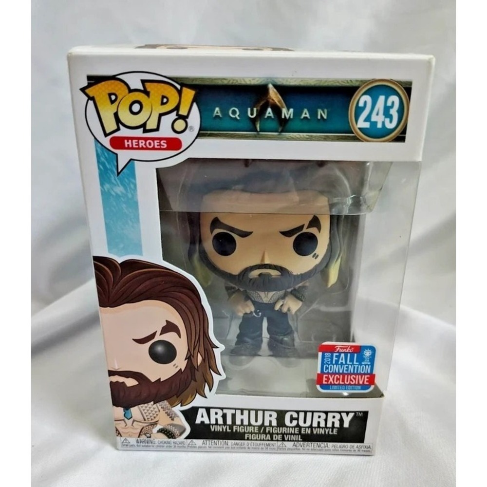 Funko Pop! Heroes Aquaman Arthur Curry Vinyl Figure - Jason Mamoa - #243 - NEW
